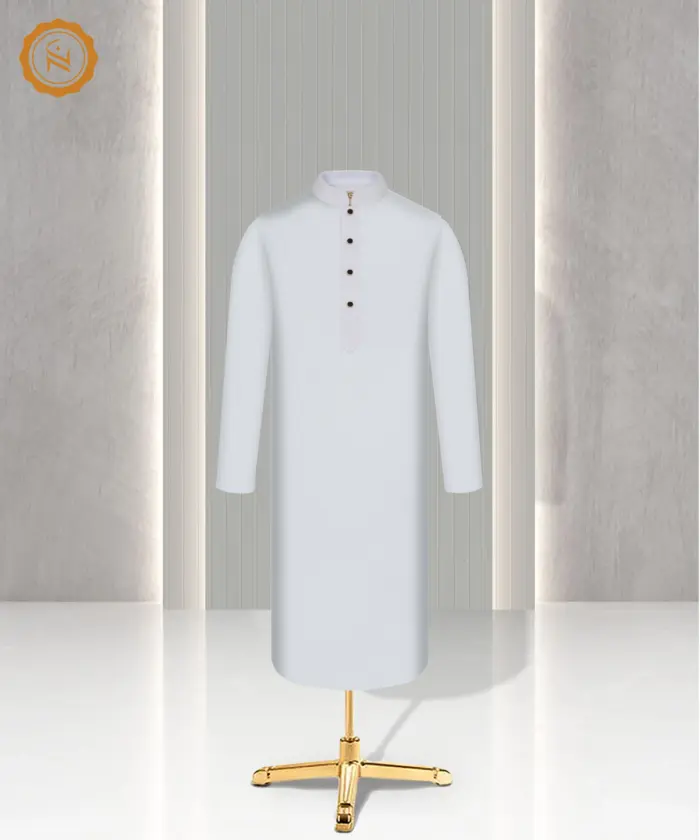 Solid Panjabi - 108 - Image 4